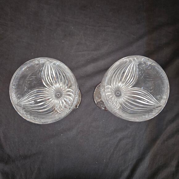 Gorham Primrose Crystal Wine Glasses (Set of 2) 8.5" Barware Drinkware - Picture 5 of 8